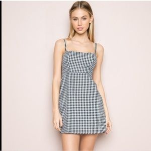 Black and white gingham brandy Melville dress